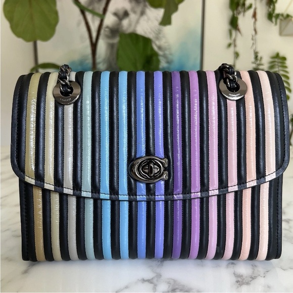 Coach Handbags - Coach Parker with Ombré Quilting Leather Shoulder Crossbody GOOD USED CONDITION